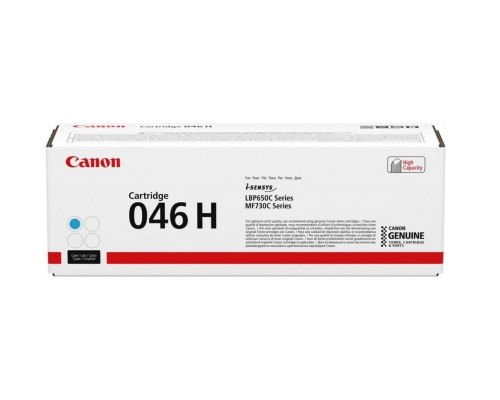 Картридж CANON 046H C голубой, увеличенной емкости