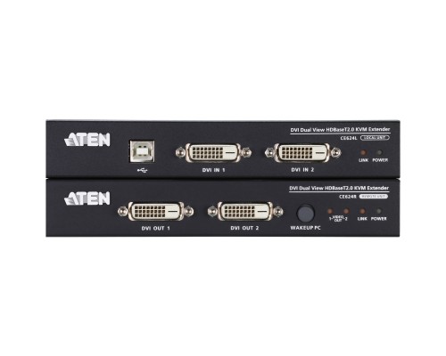 Удлинитель КВМ ATEN c поддержкой Dual View и HDBaseT 2.0