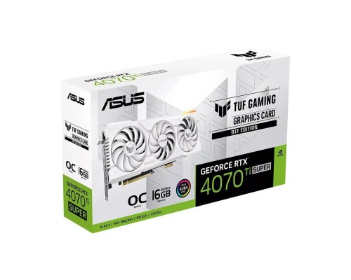 Видеокарта ASUS nVidia GeForce RTX 4070 Ti SUPER 16G TUF-RTX4070TIS-O16G-BTF-WHITE