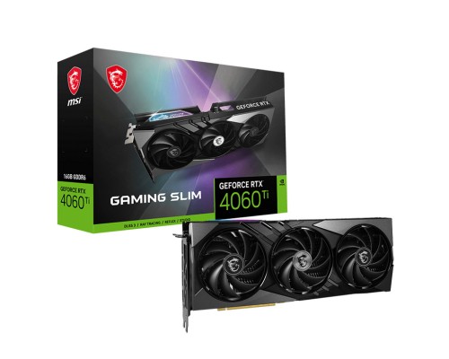 Видеокарта MSI nVidia GeForce RTX 4060 Ti Gaming X Slim 16G