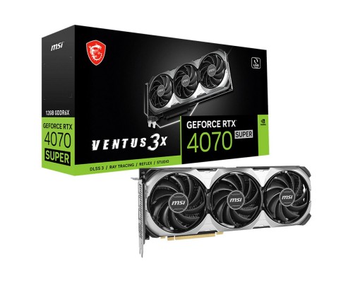 Видеокарта MSI nVidia GeForce RTX 4070 Super 12G Ventus 3X