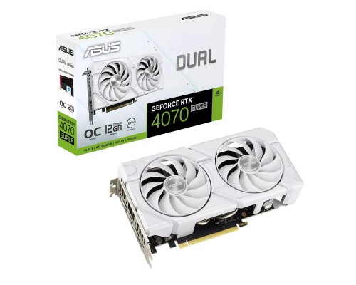 Видеокарта ASUS nVidia GeForce RTX 4070 Super 12Gb DUAL-RTX4070S-O12G-EVO-WHITE