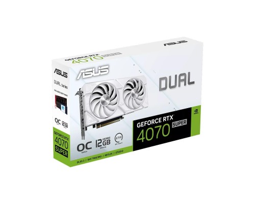 Видеокарта ASUS nVidia GeForce RTX 4070 Super 12Gb DUAL-RTX4070S-O12G-EVO-WHITE