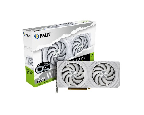 Видеокарта Palit nVidia GeForce RTX 4070 White OC 12Gb NE64070S19K9-1048L