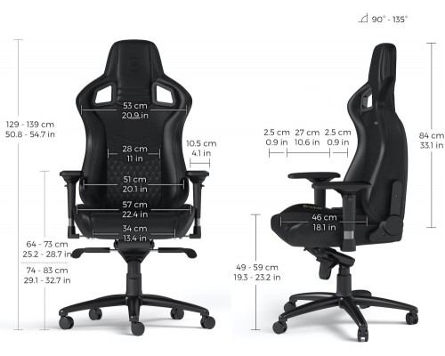 Игровое кресло Noblechairs EPIC Real Leather NBL-RL-BLA-001