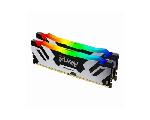 Оперативная память 96GB Kingston Fury Renegade Silver/Black RGB KF560C32RSAK2-96