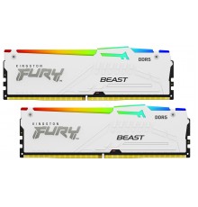 Оперативная память 64GB Kingston Fury Beast White RGB Expo KF556C36BWEAK2-64                                                                                                                                                                              