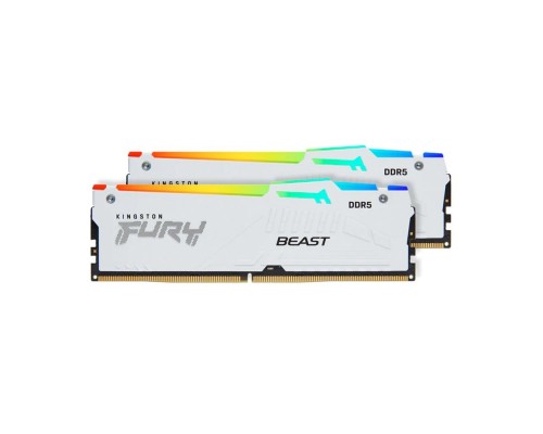 Оперативная память 64GB Kingston Fury Beast White RGB Expo KF556C36BWEAK2-64