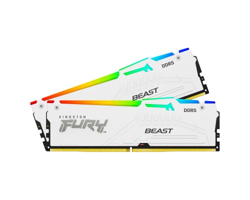 Оперативная память 64GB Kingston Fury Beast White RGB Expo KF556C36BWEAK2-64