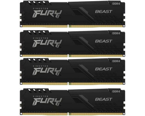 Оперативная память 64GB Kingston Fury Beast Black KF432C16BBK4/64