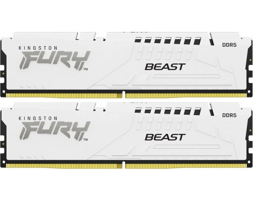 Оперативная память 64GB Kingston Fury Beast White XMP KF552C40BWK2-64