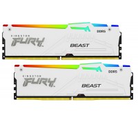 Оперативная память 64GB Kingston Fury Beast White RGB XMP KF556C40BWAK2-64                                                                                                                                                                                