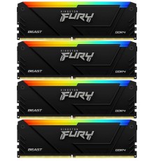 Оперативная память 64GB Kingston Fury Beast RGB Black XMP KF432C16BB2AK4/64                                                                                                                                                                               