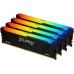 Оперативная память 64GB Kingston Fury Beast RGB Black XMP KF432C16BB2AK4/64