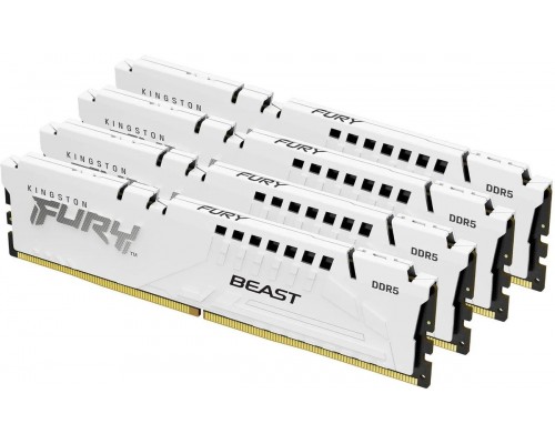 Оперативная память 64GB Kingston Fury Beast White XMP KF560C40BWK4-64