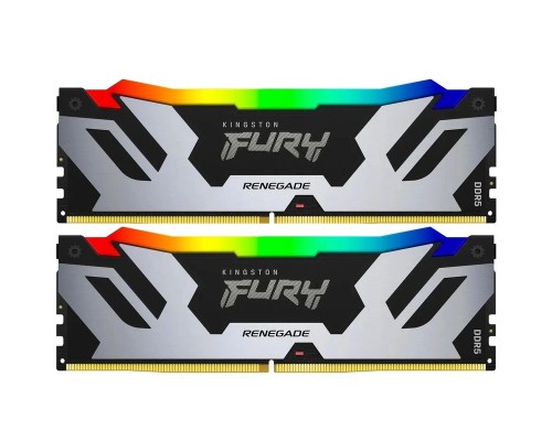 Оперативная память 96GB Kingston Fury Renegade Silver/Black RGB KF564C32RSAK2-96