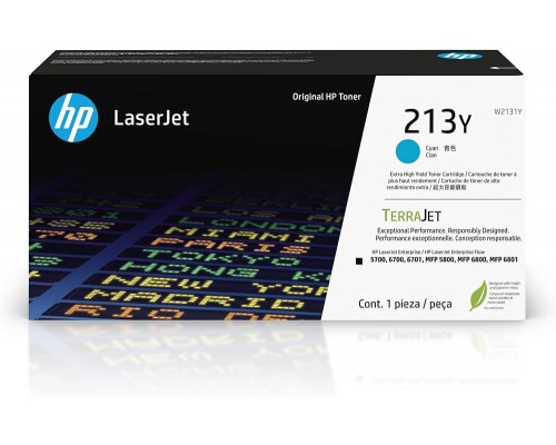 Тонер-картридж HP 213Y Cyan Extra High Yield Original