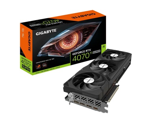 Видеокарта GigaByte nVidia GeForce RTX 4070 Ti Super 16Gb GV-N407TSWF3MAX OC-16GD