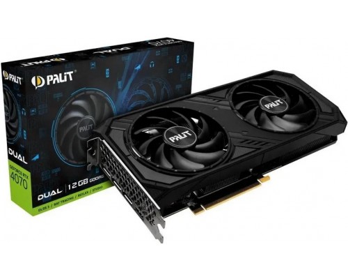 Видеокарта Palit nVidia GeForce RTX 4070 Dual 12Gb NE64070019K9-1048D