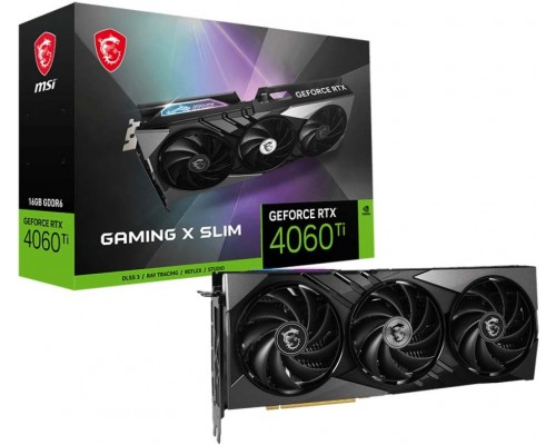 Видеокарта MSI nVidia GeForce RTX 4060 Ti Gaming X Slim 16Gb