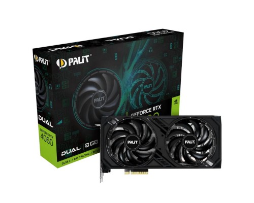 Видеокарта Palit nVidia GeForce RTX 4060 Dual 8Gb NE64060019P1-1070D