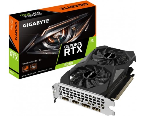 Видеокарта GigaByte nVidia GeForce RTX 3050 6Gb GV-N3050WF2OC-6GD