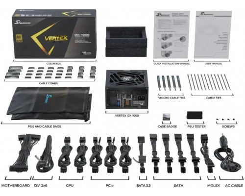 Блок питания Seasonic 1000W VERTEX GX-1000 12102GXAFS