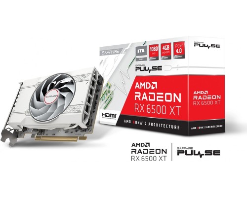 Видеокарта Sapphire AMD Radeon RX 6500 XT ITX Pulse Pure Gaming OC 4Gb 11314-04-20G