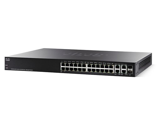 Коммутатор Cisco Small Business SF350-24P-K9-EU