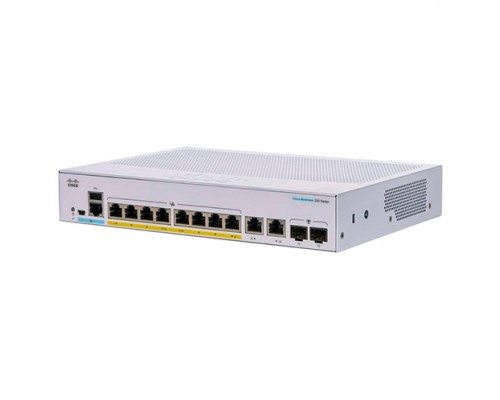 Коммутатор Cisco CBS250-8FP-E-2G