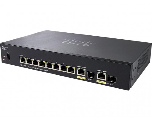 Коммутатор Cisco Small Business SG250-10P-K9-EU