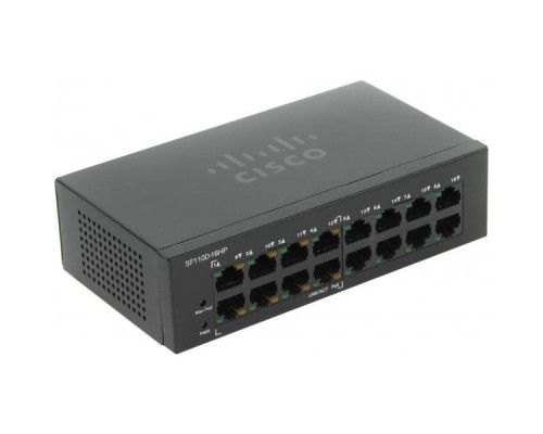 Коммутатор Cisco Small Business 110 Series SF110D-16HP-EU