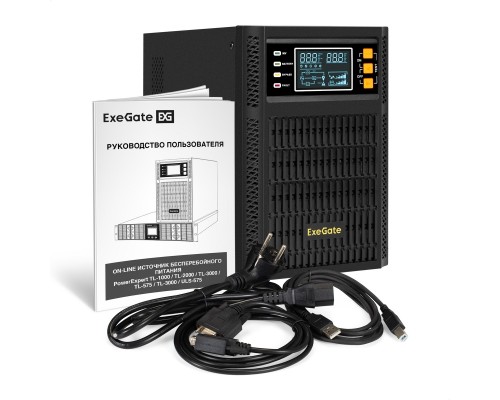 ИБП On-line ExeGate PowerExpert TL-2000.LCD.AVR.3SH.USB.RS232.SNMP