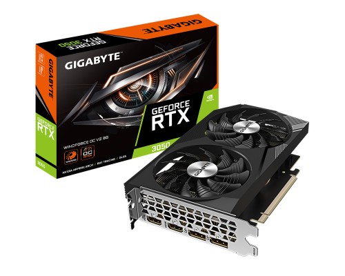 Видеокарта GigaByte nVidia GeForce RTX 3050 8Gb GV-N3050WF2OCV2-8GD