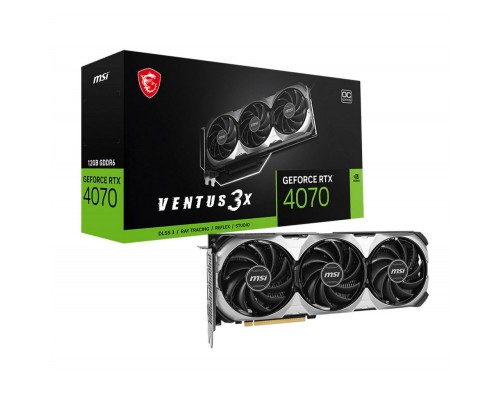 Видеокарта MSI nVidia GeForce RTX 4070 Ventus 3X E1 12G OC