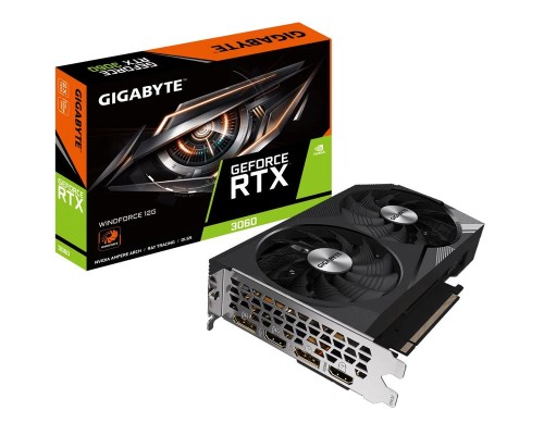 Видеокарта GigaByte nVidia GeForce RTX 3060 12Gb GV-N3060WF2-12GD