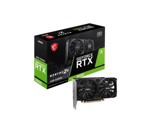 Видеокарта MSI nVidia GeForce RTX 3050 Ventus 2X E 6G OC