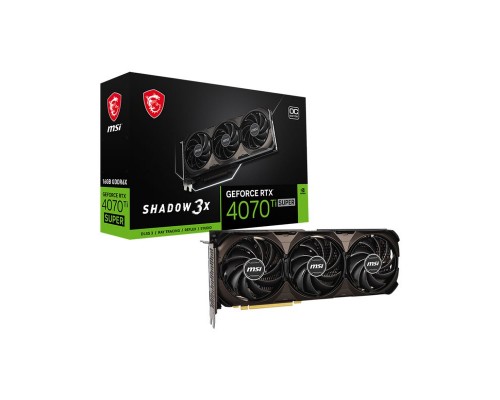 Видеокарта MSI nVidia GeForce RTX 4070 Ti Super 16G Shadow 3X OC