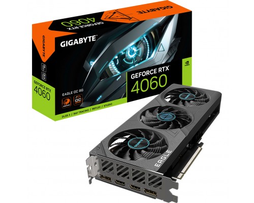 Видеокарта GigaByte nVidia GeForce RTX 4060 8Gb GV-N4060EAGLE OC-8GD