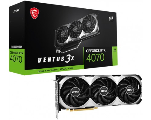 Видеокарта MSI nVidia GeForce RTX 4070 Ventus 3X E1 12G OC