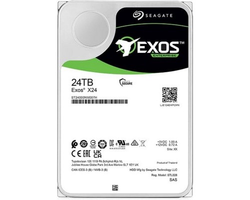 Жесткий диск серверный Seagate 24TB Exos X24 ST24000NM007H