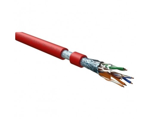 Кабель Hyperline FUTP4-C5E-S24-IN-LSLTX-RD-305 (305м)