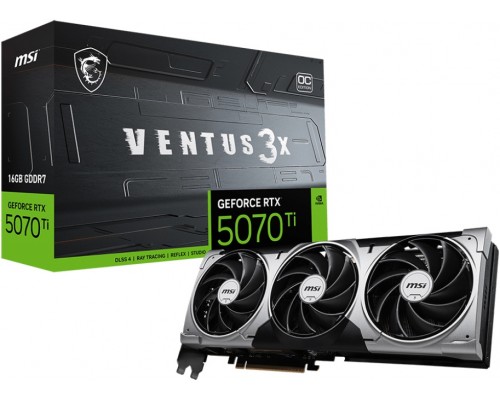 Видеокарта MSI nVidia GeForce RTX 5070 Ti 16G Ventus 3X OC