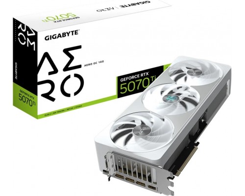 Видеокарта GigaByte nVidia GeForce RTX 5070 Ti 16Gb GV-N507TAERO OC-16GD