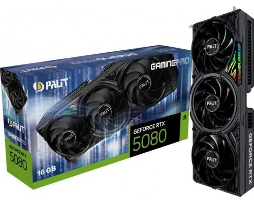 Видеокарта Palit nVidia GeForce RTX 5080 GamingPro 16Gb NE75080019T2-GB2031A Видеокарта Palit nVidia GeForce RTX 5080 GamingPro 16Gb NE75080019T2-GB2031A