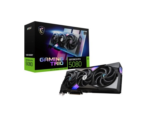 Видеокарта MSI nVidia GeForce RTX 5080 16G GAMING TRIO Видеокарта MSI nVidia GeForce RTX 5080 16G GAMING TRIO