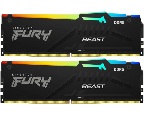 Оперативная память Kingston 32GB FURY Beast RGB XMP