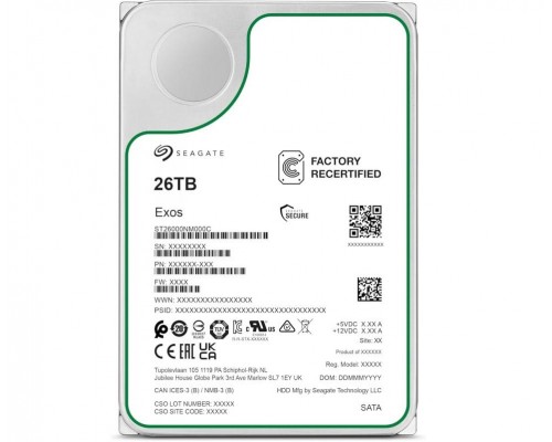 Жесткий диск Seagate Exos X26 26TB ST26000NM000C-FR Жесткий диск Seagate Exos X26 26TB ST26000NM000C-FR