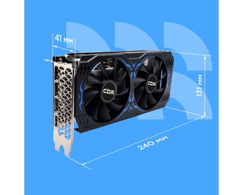 Видеокарта CBR nVidia GeForce RTX 3050 8Gb VGA-STX3050-8G-RTL Видеокарта CBR nVidia GeForce RTX 3050 8Gb VGA-STX3050-8G-RTL
