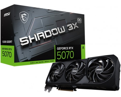Видеокарта MSI nVidia GeForce RTX 5070 12G Shadow 3X OC Видеокарта MSI nVidia GeForce RTX 5070 12G Shadow 3X OC